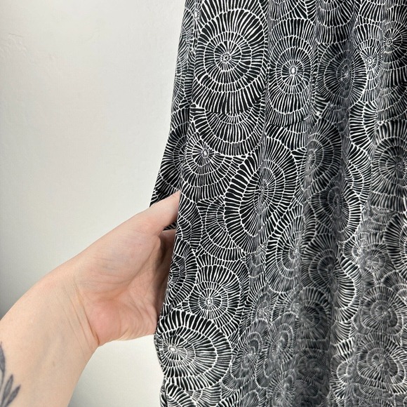 Robert Louis Dress Women 3X Black White Floral Cold Shoulder Stretch Gothic NWT - Picture 3 of 6